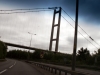 Passing under the bridge