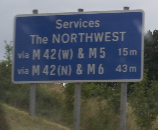 File:M40 the north west sign.jpg