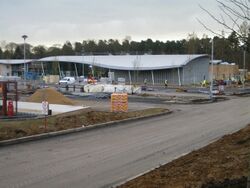 Beaconsfield services under construction.
