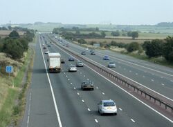 M4 motorway.
