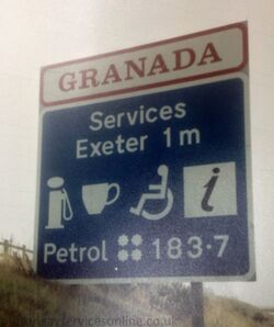 Granada motorway sign.