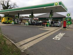 Blenheim petrol station.