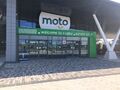 Moto branded service area.