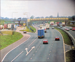 M6 motorway.