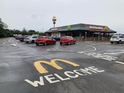 McDonald's restaurant building.