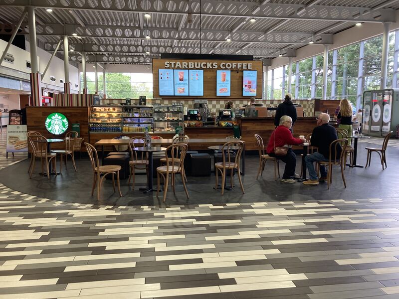 File:Starbucks kiosk Hopwood Park 2022.jpg