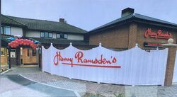 Harry Ramsdens at Exeter services.