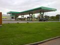 Wyboston: Wyboston old petrol station.jpg
