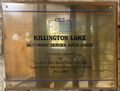 Killington Lake: Killington Lake plaque 2023.jpg