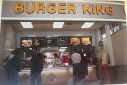 Burger King store with its logo in orange text.