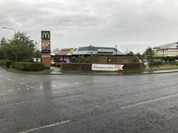 McDonald's restaurant across road.