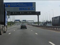 M48 motorway gantry.