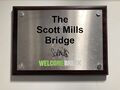 Fleet: Scott Mills Bridge plaque 2023.jpg