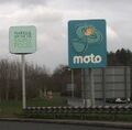 Moto and M&S logos.