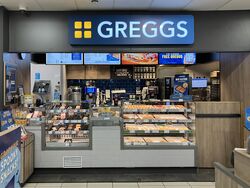 Greggs shop front.