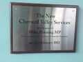 Cherwell Valley: Cherwell Valley plaque 2021.jpg